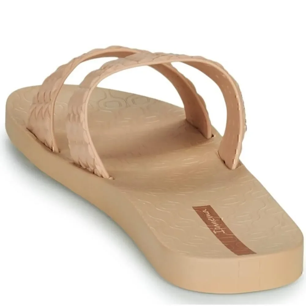 Inpanema Renda II Fem Slide Sandals Beige Size US 6
